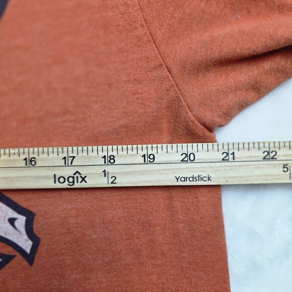 Team Apparel Men's Large Orange Denver Broncos Short Sleeve T-Shirt - Picture 3 of 5